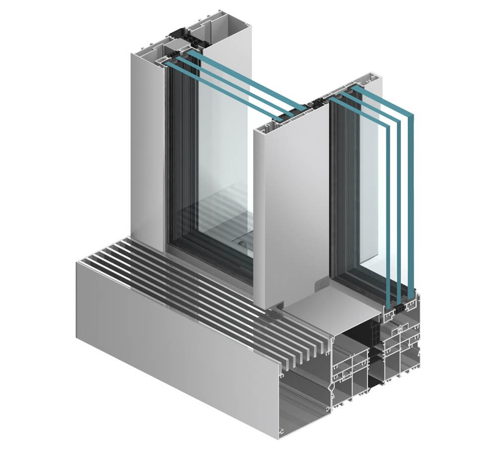 mô hình cửa đi mở trượt mb-skyline